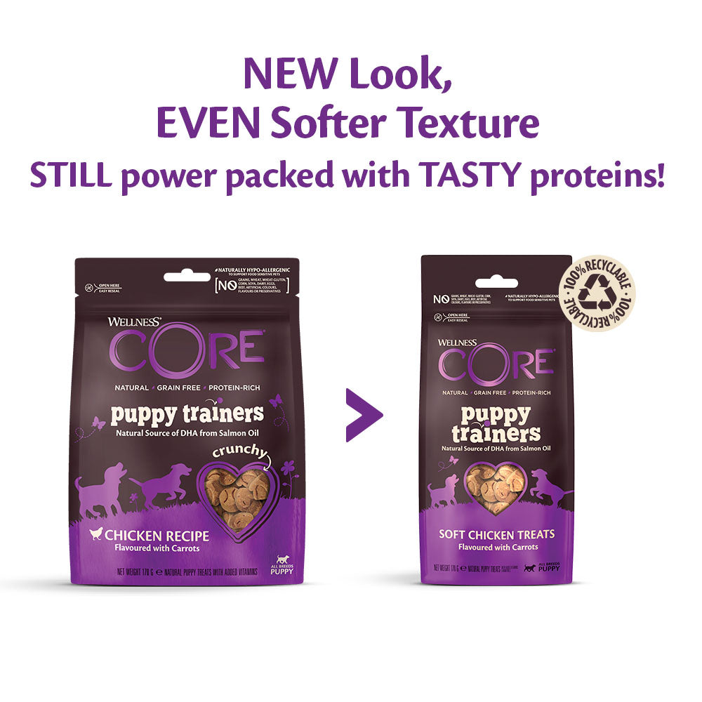 Wellness CORE puppy trainers chicken&carrots 170gr