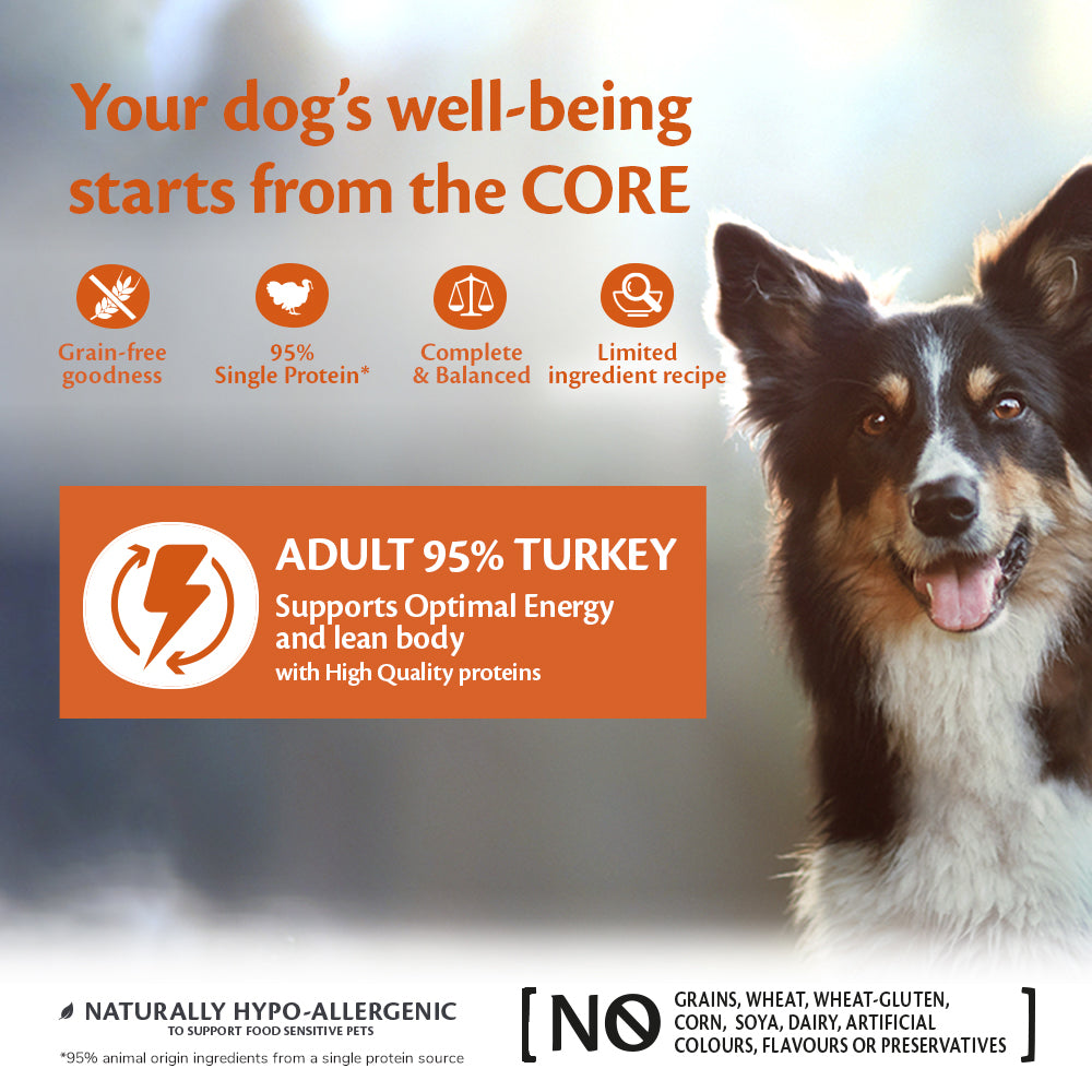 Wellness CORE can dog 95% single protein turkey 400gr