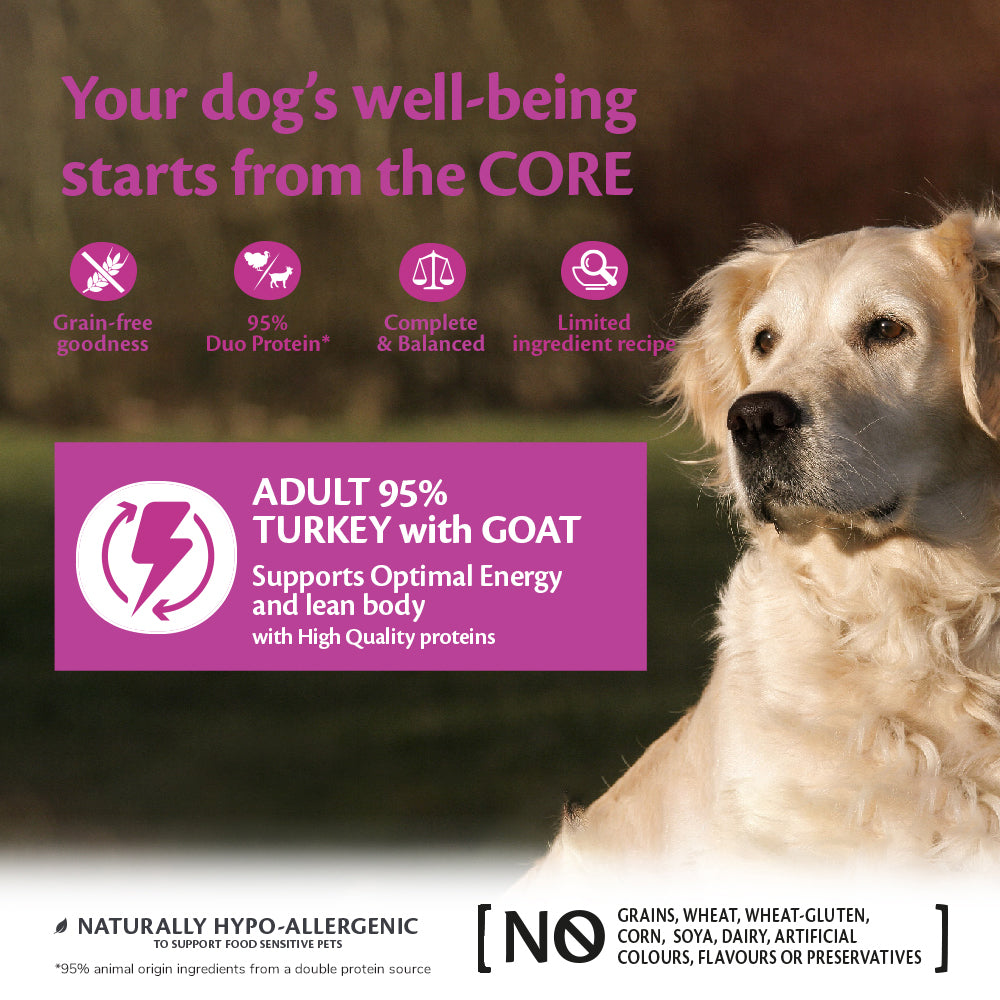 Wellness CORE can dog 95% duo protein turkey&goat 400gr