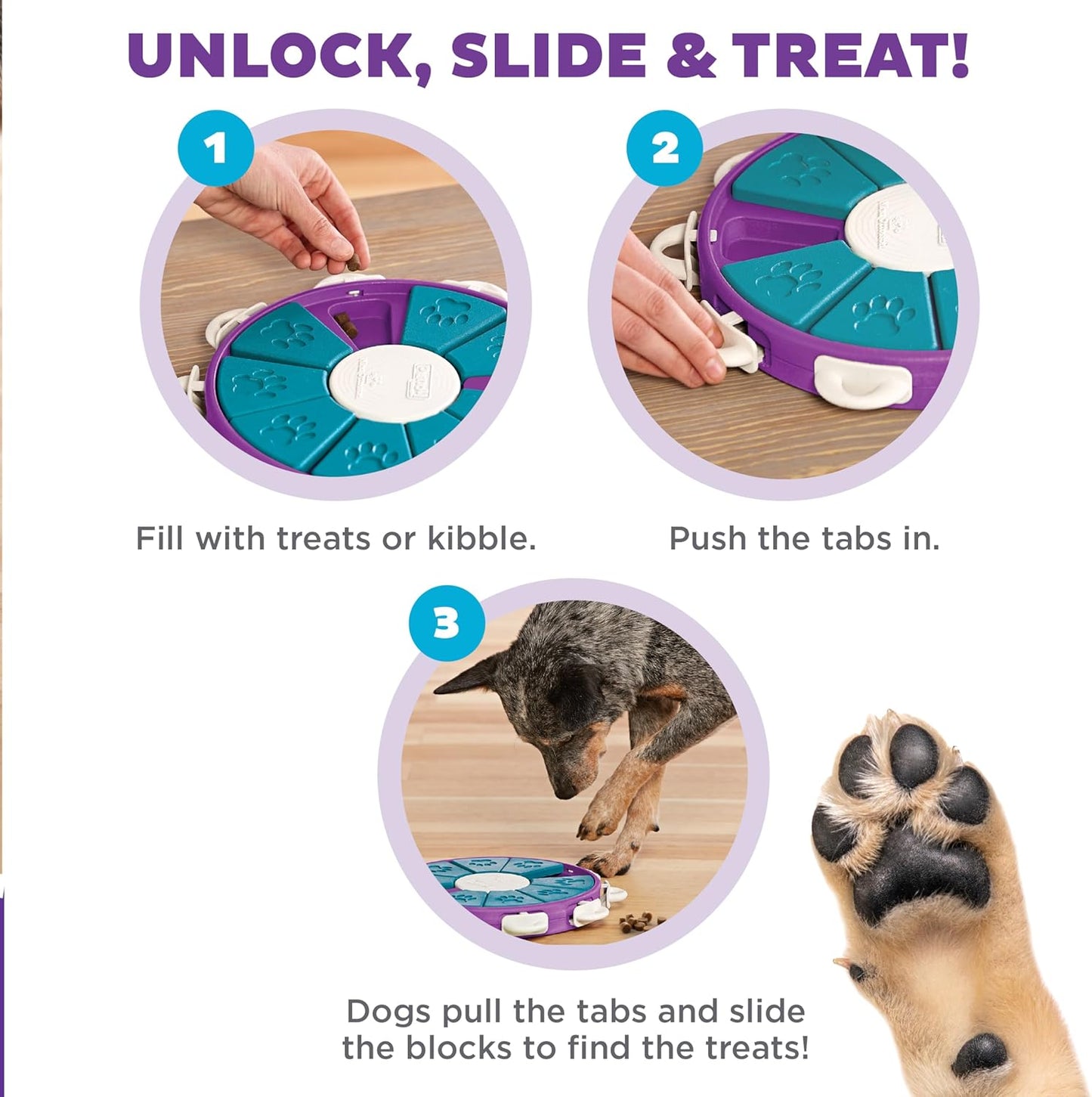 Outward Hound Nina Ottosson dog twister purple 1st