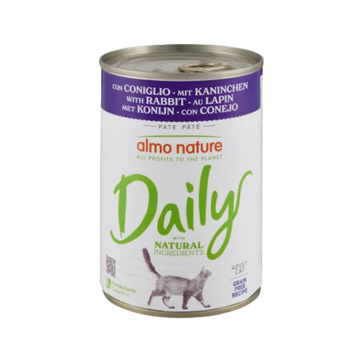 Almo Nature Daily cat blik konijn (Rabbit) 400gr