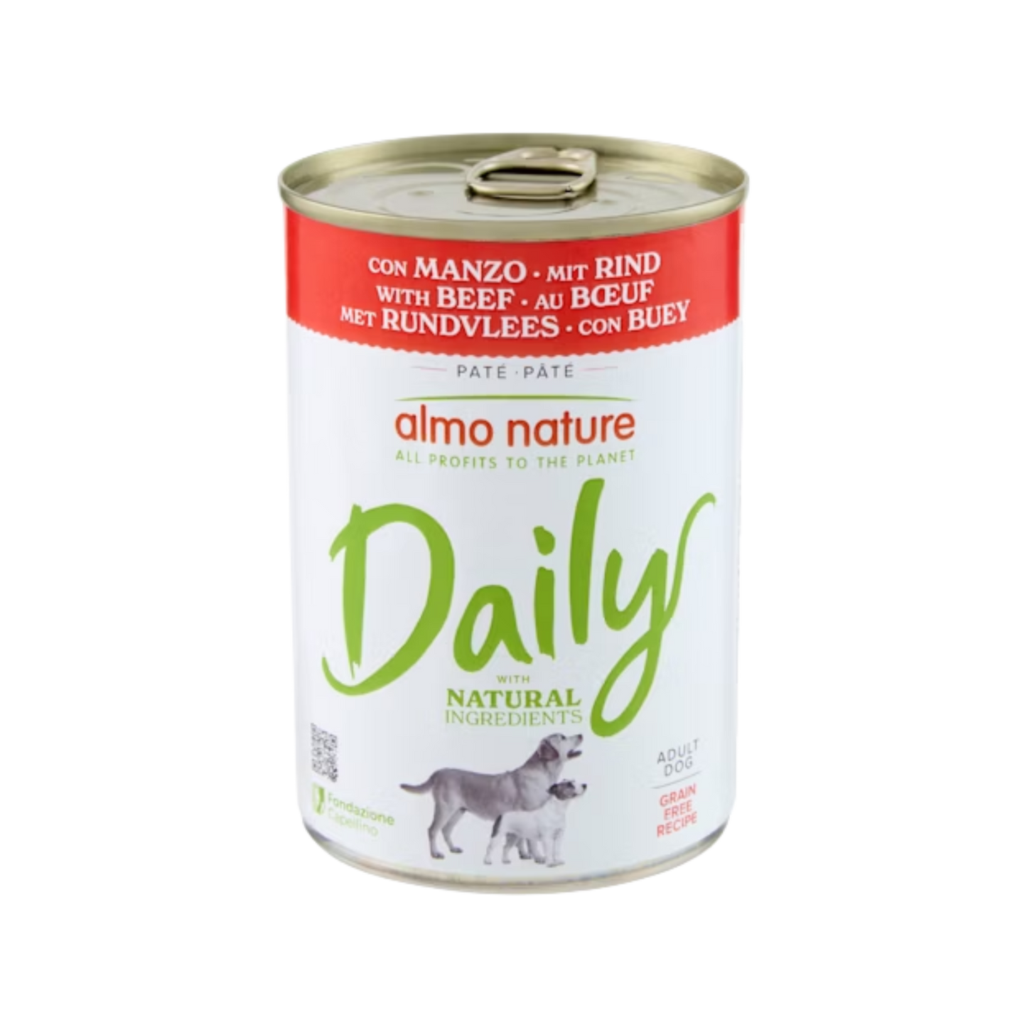 Almo Nature Daily dog blik rund (Beef) 400gr