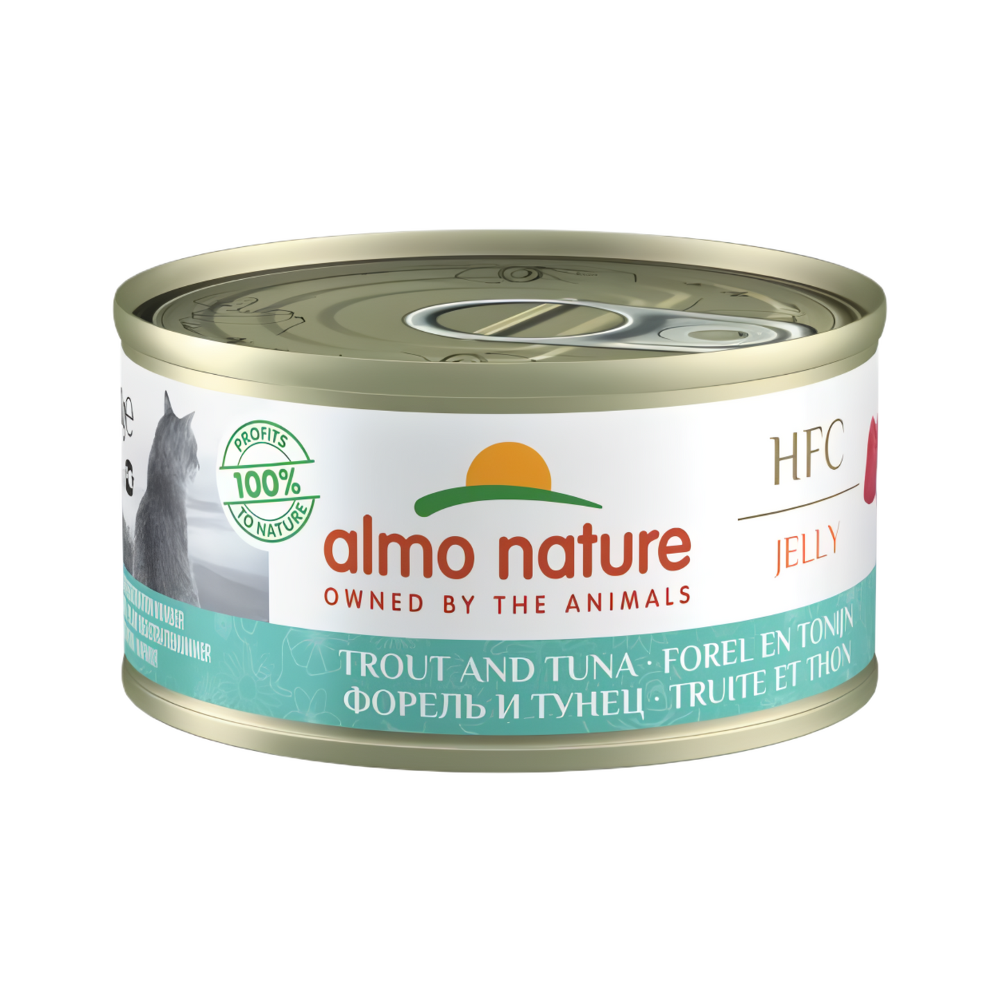Almo Nature HFC cat blik jelly forel&tonijn 70gr