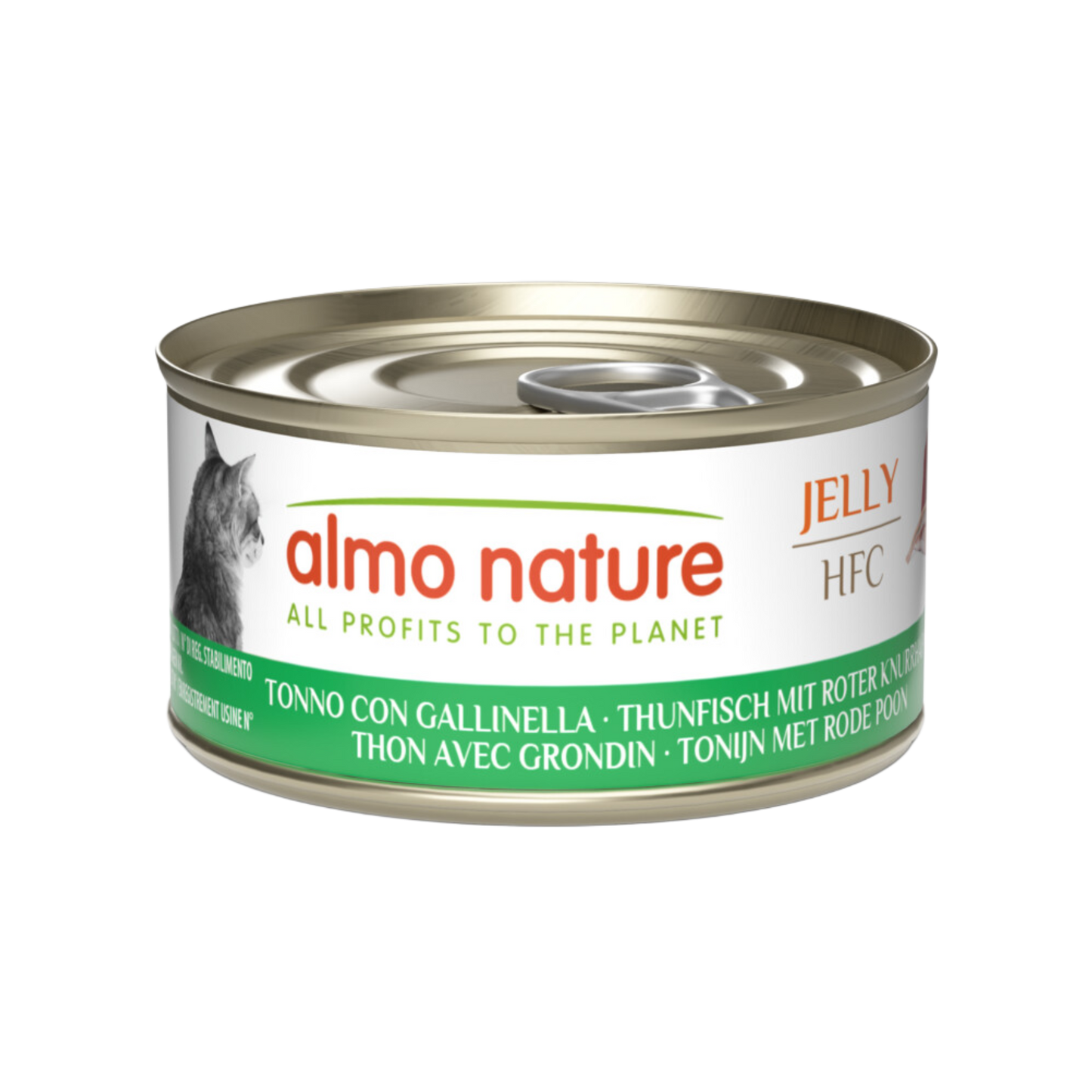 Almo Nature HFC cat blik jelly tonijn&rode poon 70gr