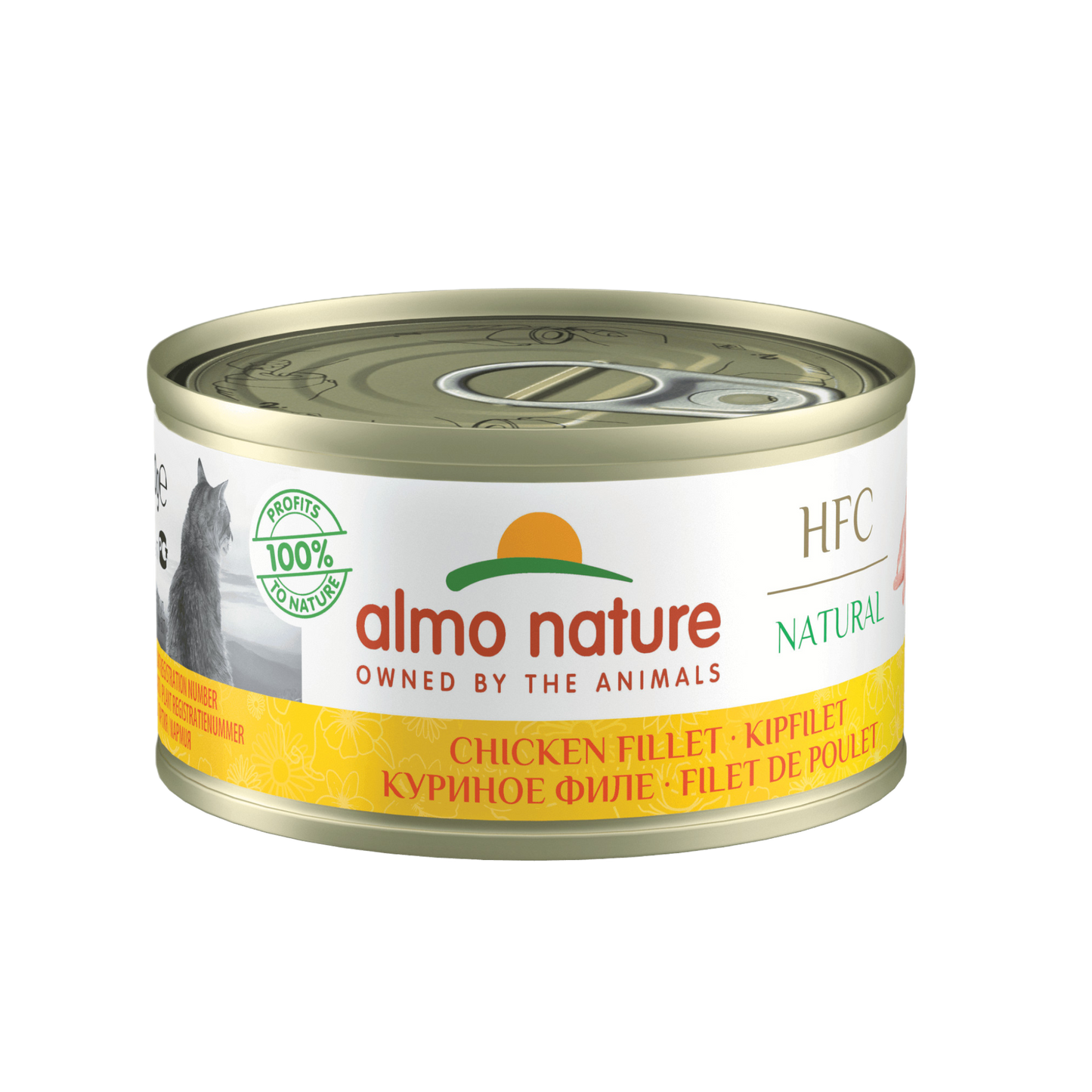 Almo Nature HFC cat blik natural kipfilet 70gr