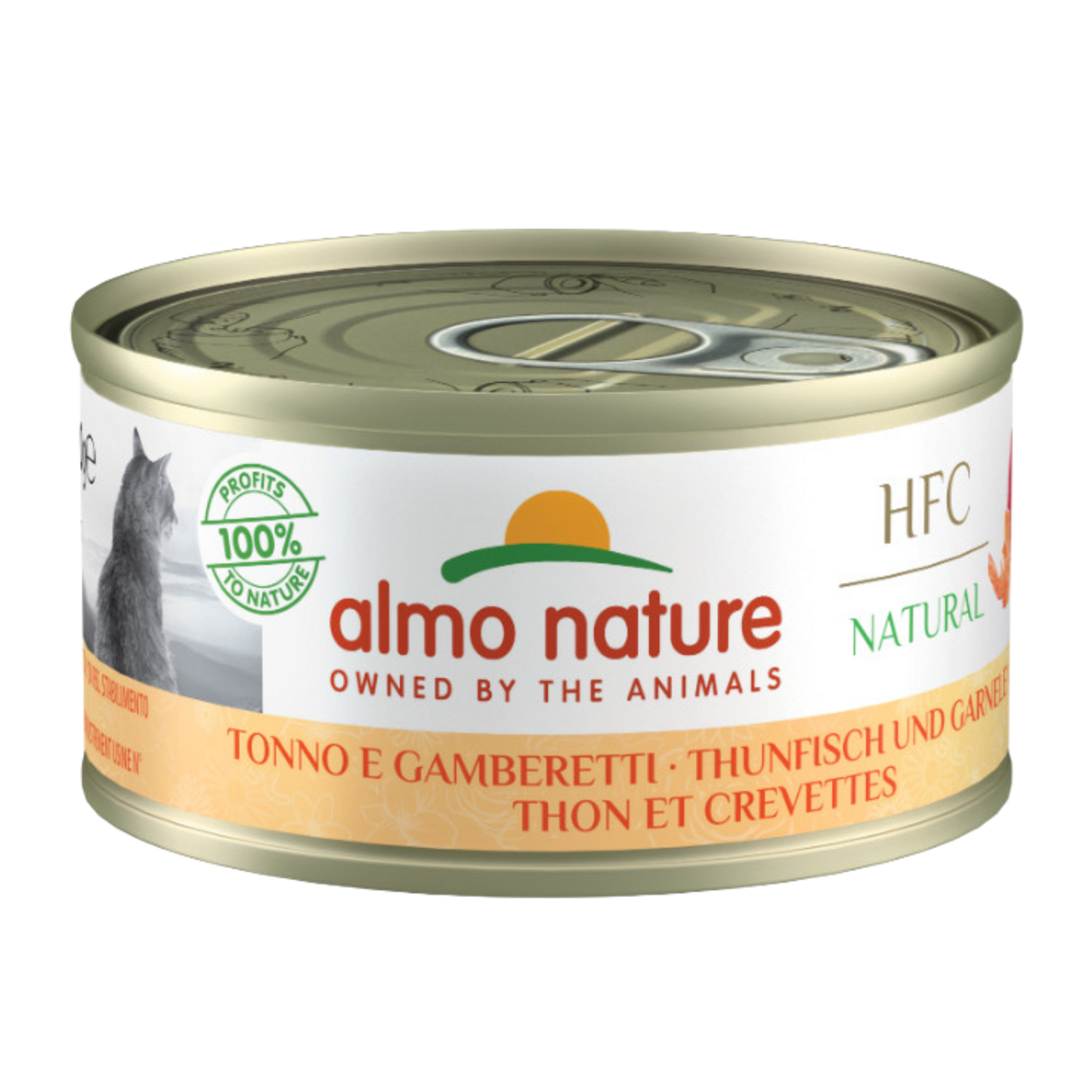 Almo Nature HFC kattenblik naturel tonijn&garnaaltjes 70gr
