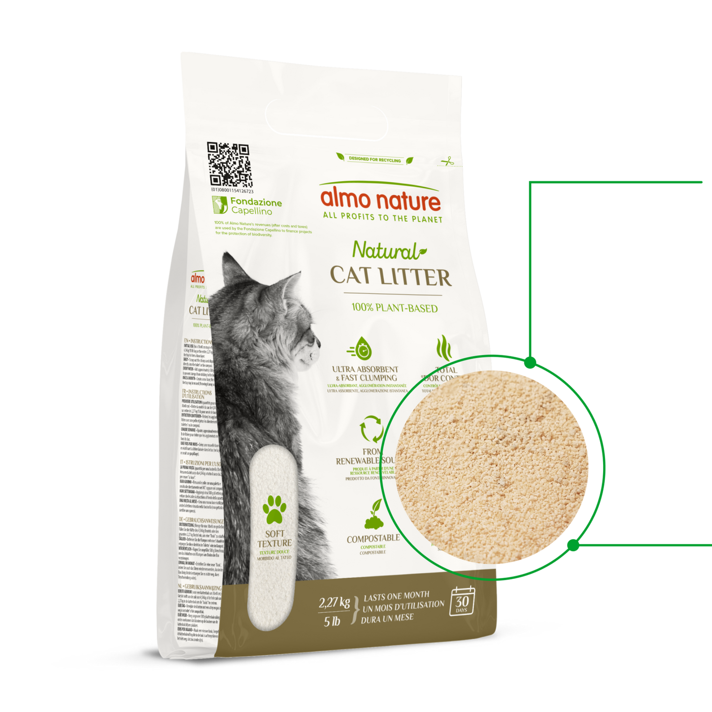 Almo Nature kattenbakvulling zachte textuur 2,27kg