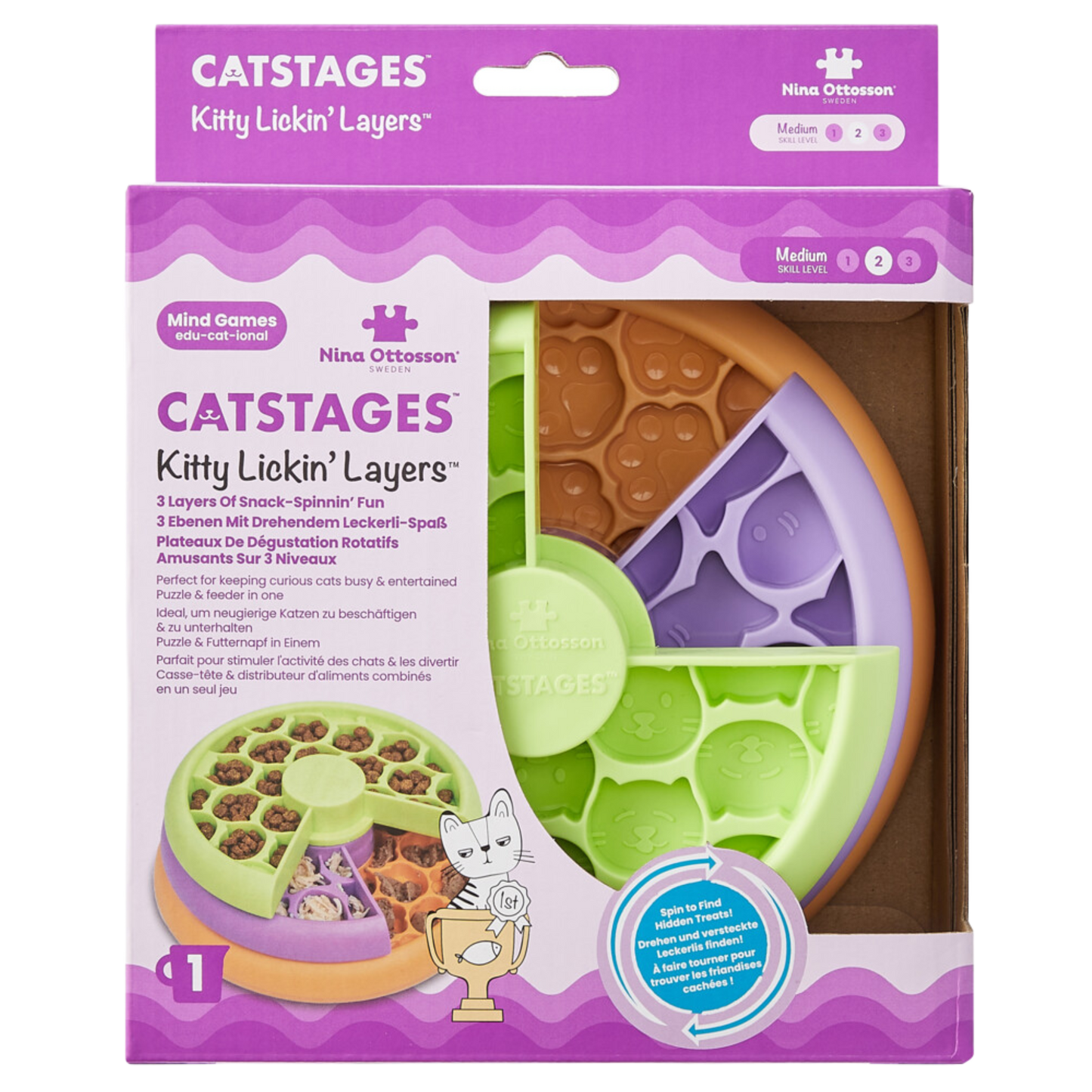 Catstages Nina Ottosson kitty lickin'layers 1st