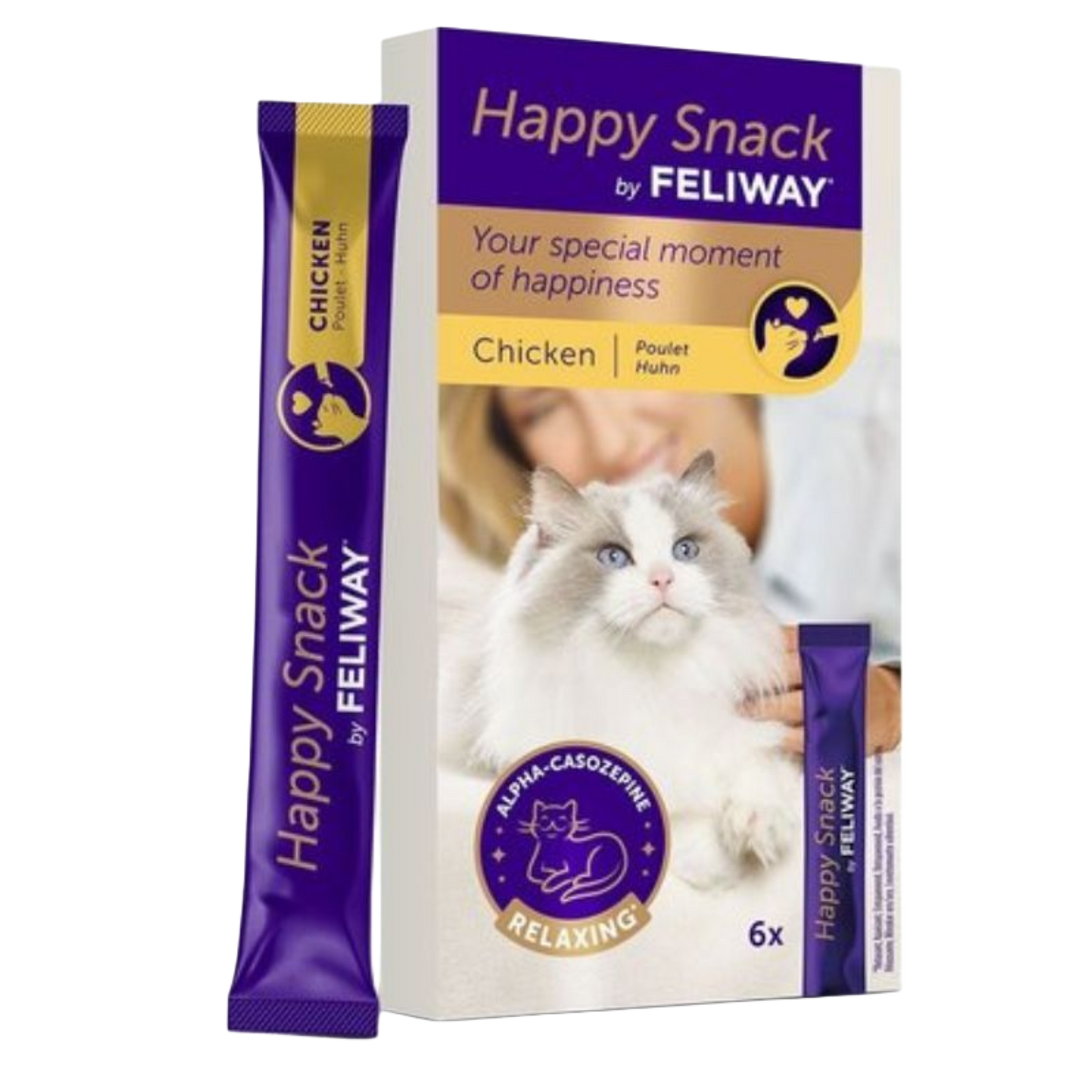 Feliway happy snack kip 6x15gr
