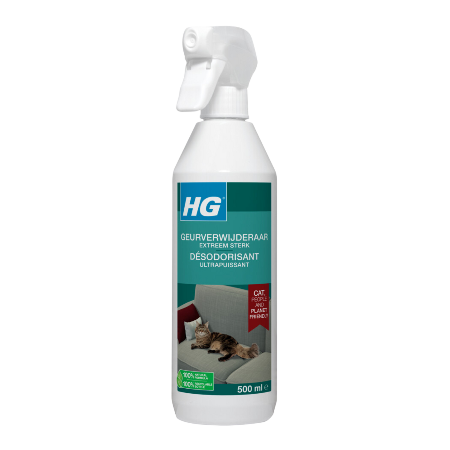 HG Pet Range geurverwijderaar sterk kat 500ml