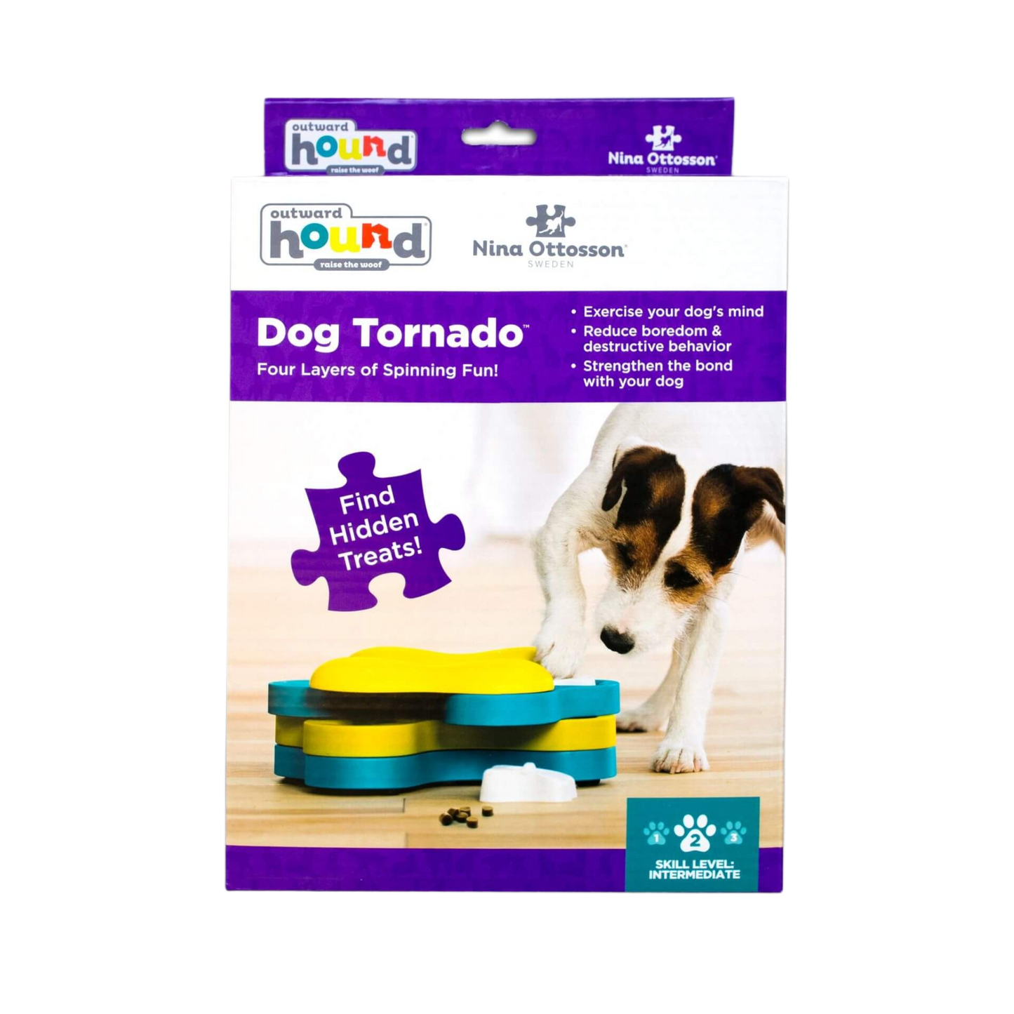 Outward Hound Nina Ottosson dog tornado blue 1st