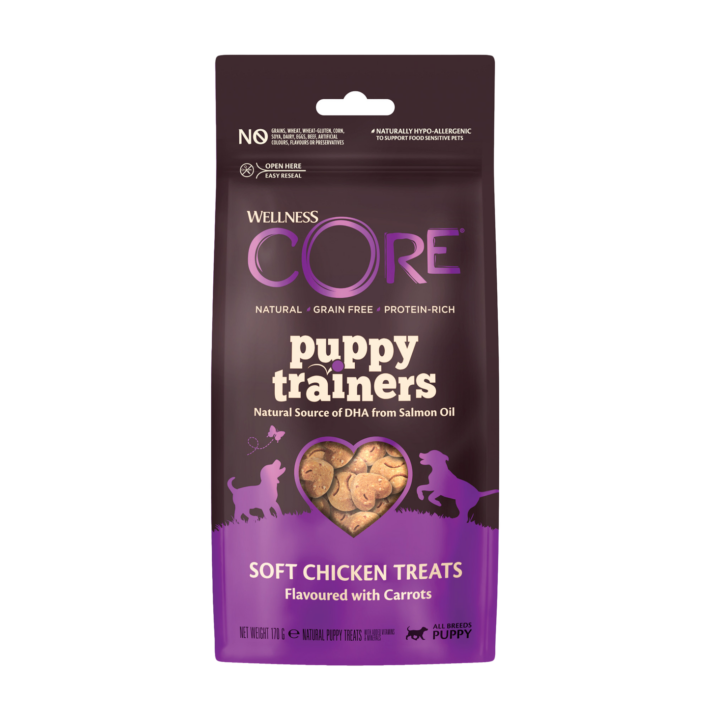 Wellness CORE puppy trainers chicken&carrots 170gr