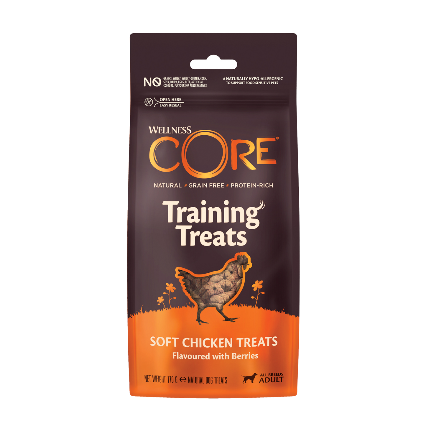 Wellness CORE training treats soft chicken&berries 170gr