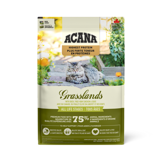 Acana Highest Protein Cat grasslands duck, chicken & egg 4,5kg