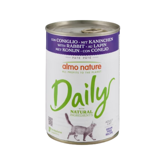 Almo Nature Daily cat blik konijn (Rabbit) 400gr