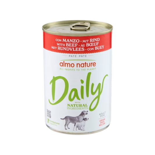Almo Nature Daily dog blik rund (Beef) 400gr