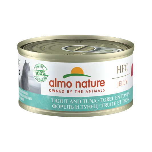 Almo Nature HFC cat blik jelly forel&tonijn 70gr