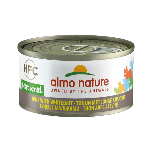 Almo Nature HFC cat blik natural tonijn&jonge ansjovis 70gr