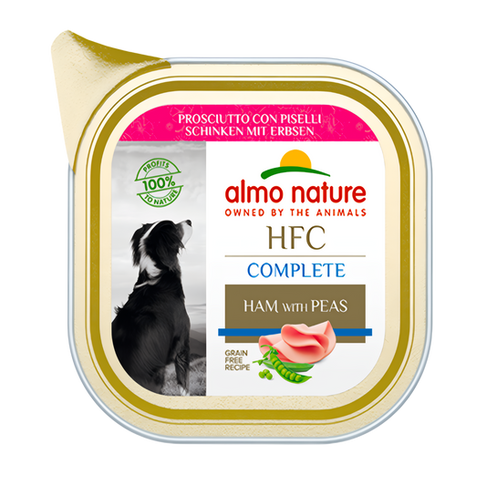 Almo Nature HFC dog alu complete ham&erwten 85gr