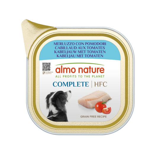 Almo Nature HFC dog alu complete kabeljauw&tomaten (Cod&Tomatoes) 150gr