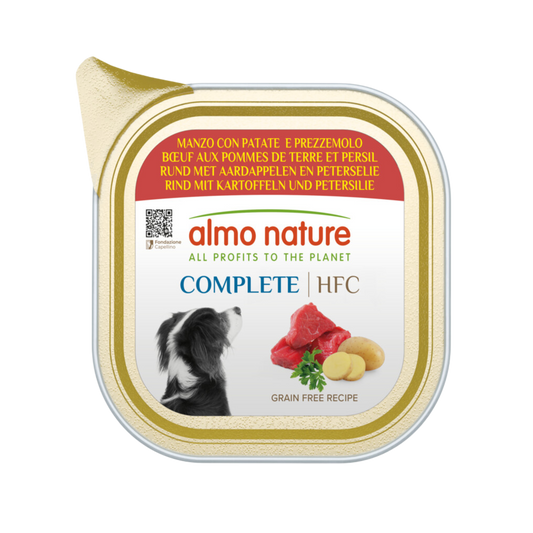 Almo Nature HFC dog alu complete rund&aardappel (Beef&Potatoes) 150gr
