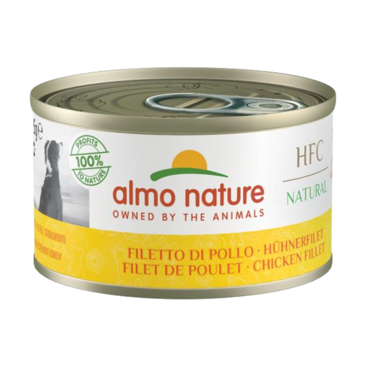 Almo Nature HFC dog blik natural kipfilet (Chicken Fillet) 95gr