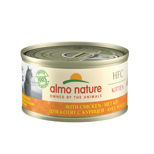 Almo Nature HFC kitten blik natural kip 70gr