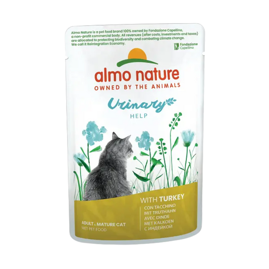 Almo Nature Holistic cat pouch urinary help kalkoen (Turkey) 70gr