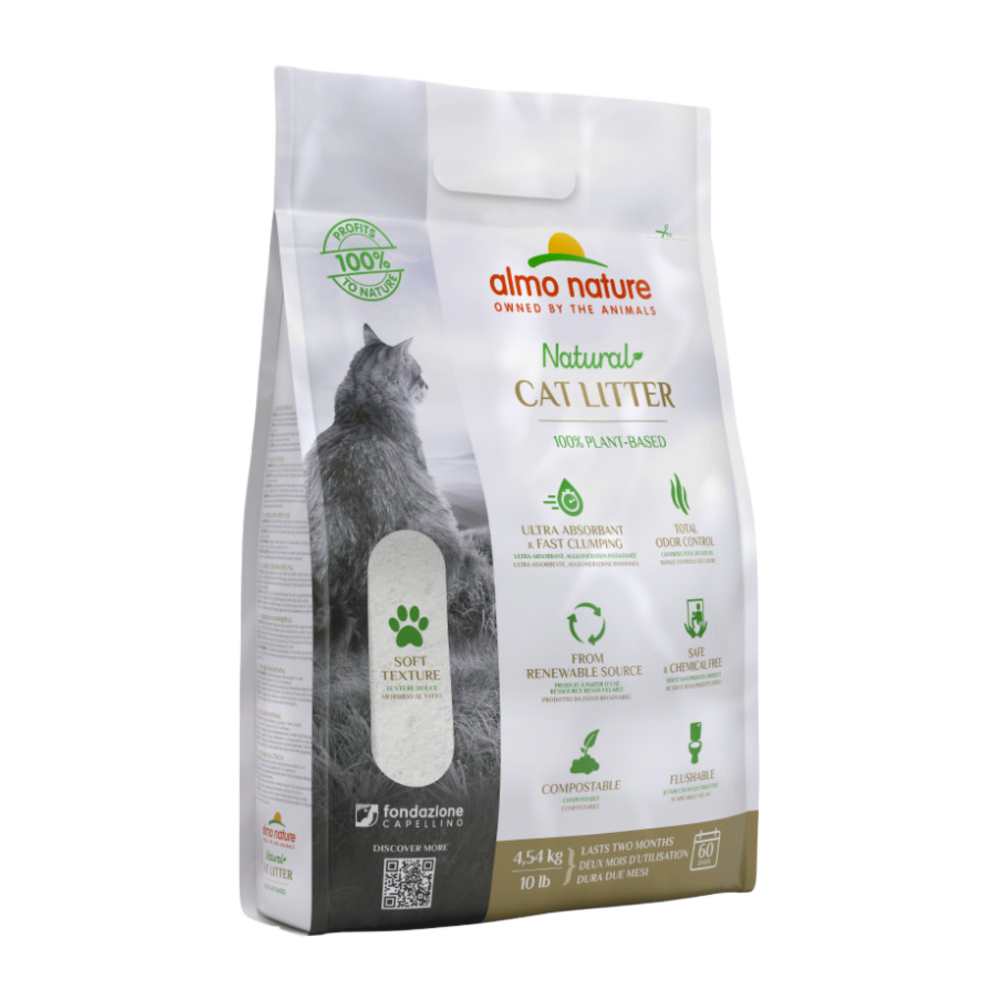 Almo Nature cat litter soft texture 4,54kg