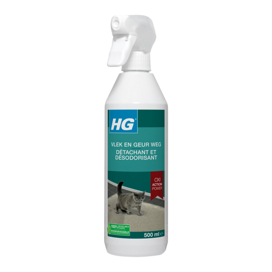 HG Pet Range vlek&geur weg kat 500ml