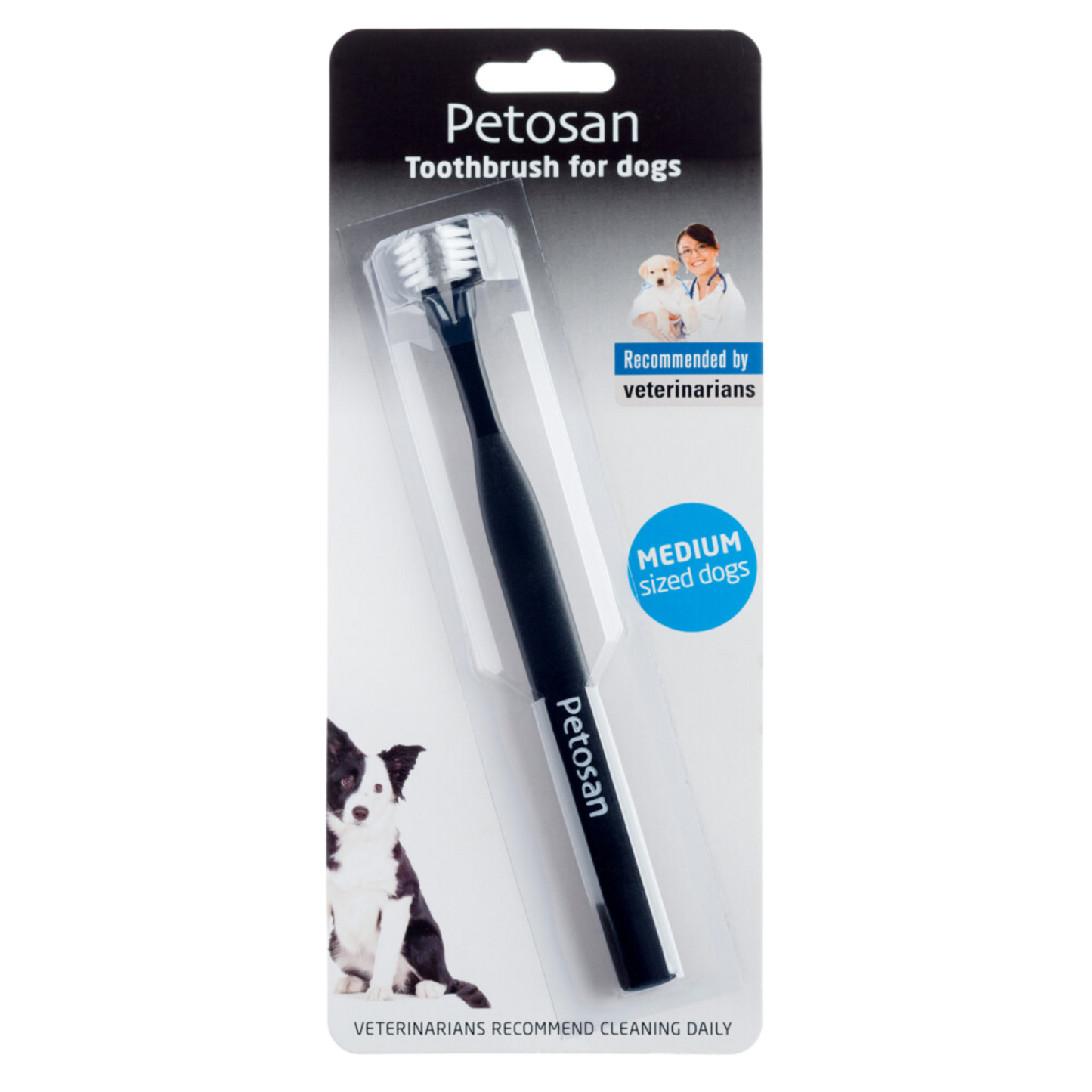 Petosan double-headed toothbrush medium 1st
