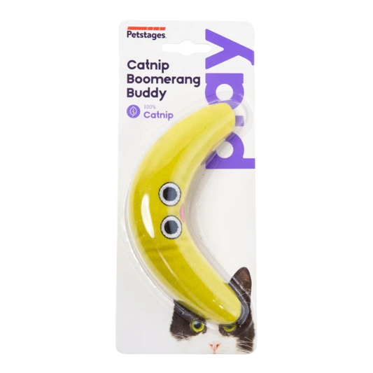 Petstages cat green magic boomerang buddy yellow 1st