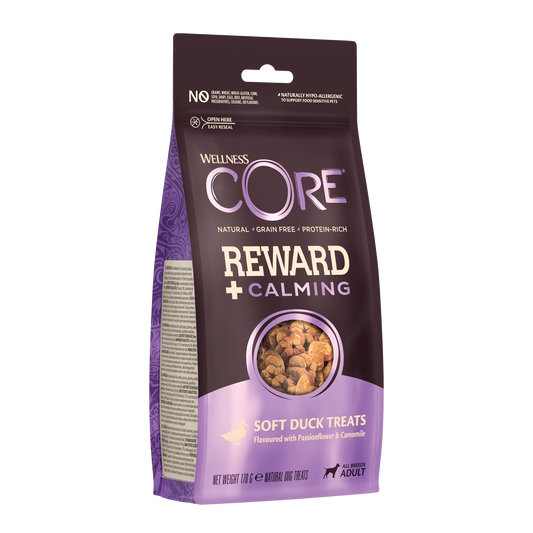 Wellness CORE reward+ calming soft duck treats 170gr