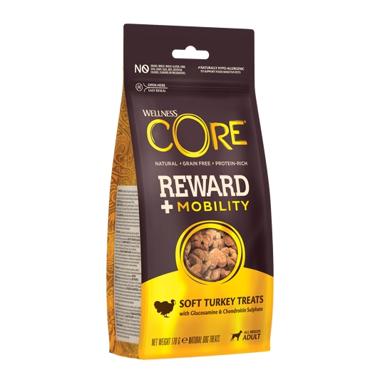 Wellness CORE reward+ mobility soft turkey treats 170gr