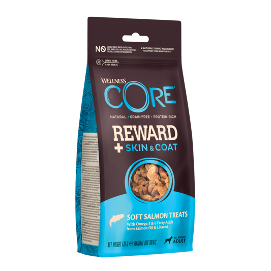 Wellness CORE reward+ skin&coat soft salmon treats 170gr